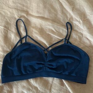 Strappy black bra